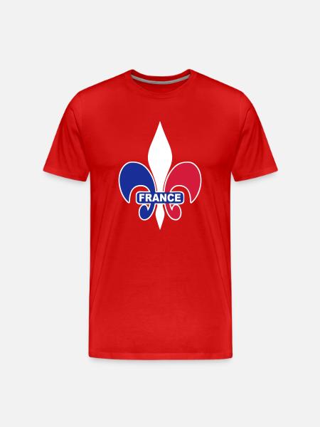 France Lys 02 - T-shirt bio Premium Homme - rouge