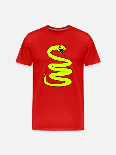 Coiled Snale - Men's Premium Organic T-Shirt - red