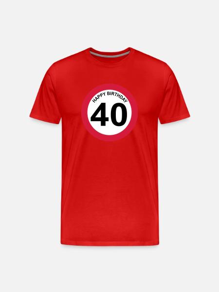 40 - T-shirt bio Premium Homme - rouge