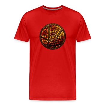 Magical symbol - Sanctum Sanctorum, sorcery, comic - Men's Premium Organic T-Shirt - red - Front - Damien (186cm)