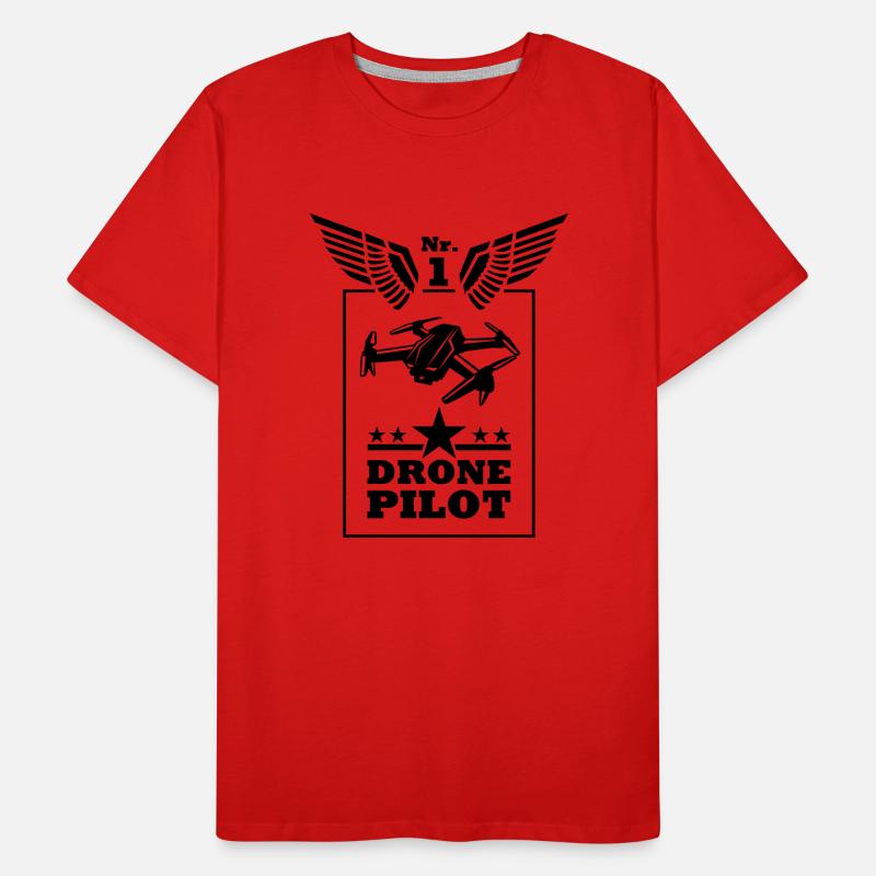 Dronen Pilot Nr.1 Männer Premium Bio T-Shirt