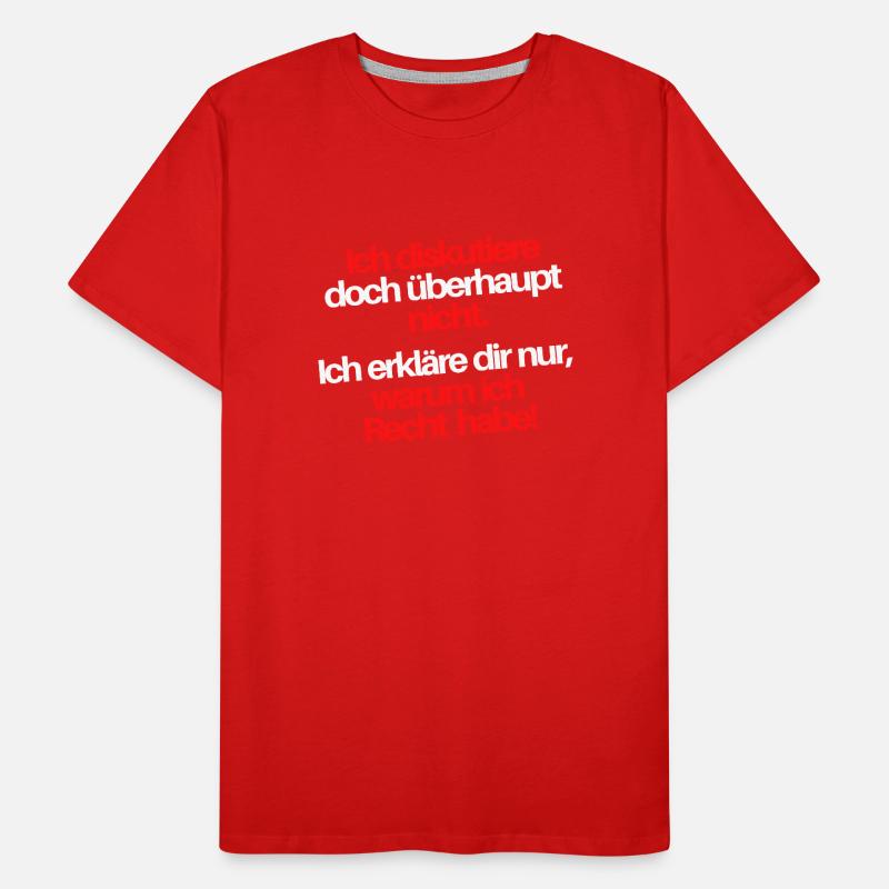 Diskutieren Männer Premium Bio T-Shirt