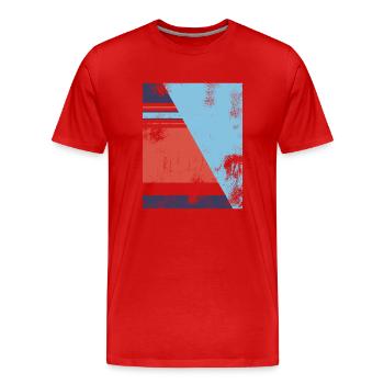 England 1990 - Men's Premium Organic T-Shirt - red - Front - Damien (186cm)