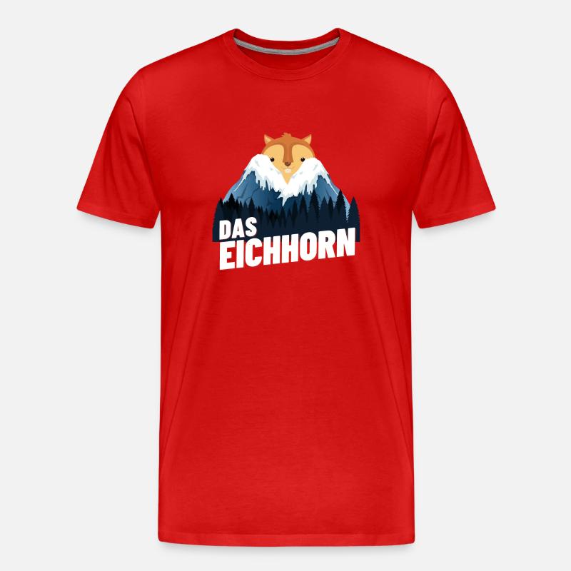 Das Eichhorn - Männer Premium Bio T-Shirt - Rot