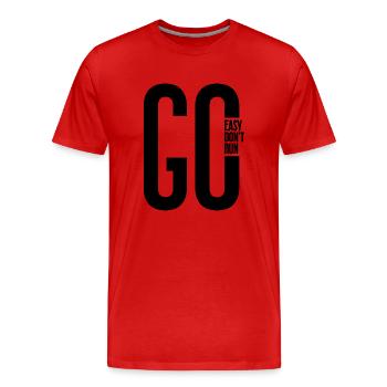 KOLLEKTION REBEL EASY - Männer Premium Bio T-Shirt - Rot - Vorne - Damien (186cm)