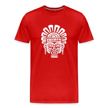 Inca Culture, Latin America - Men's Premium Organic T-Shirt - red - Front - Damien (186cm)