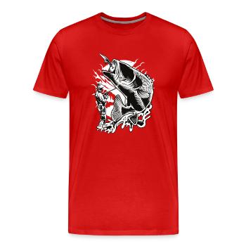 Wassersport - Männer Premium Bio T-Shirt - Rot - Vorne - Damien (186cm)