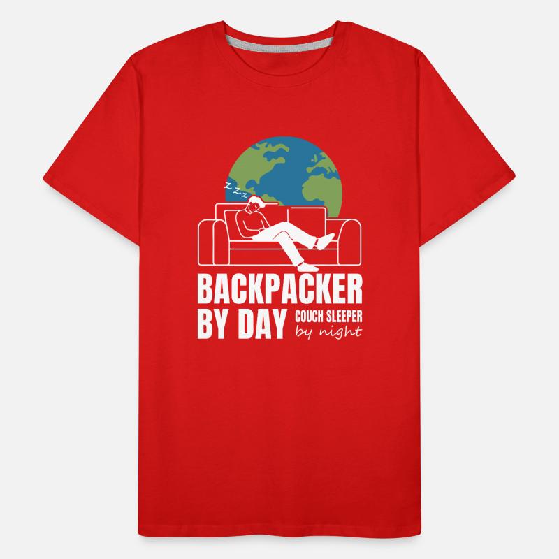 Backpacker by Day Couch Sleeper by Night Men's Premium Organic T-Shirt