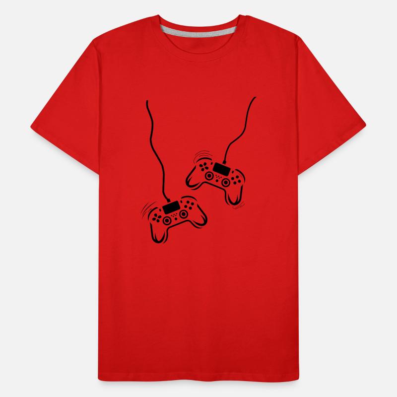 Game Console Controller Men's Premium Organic T-Shirt