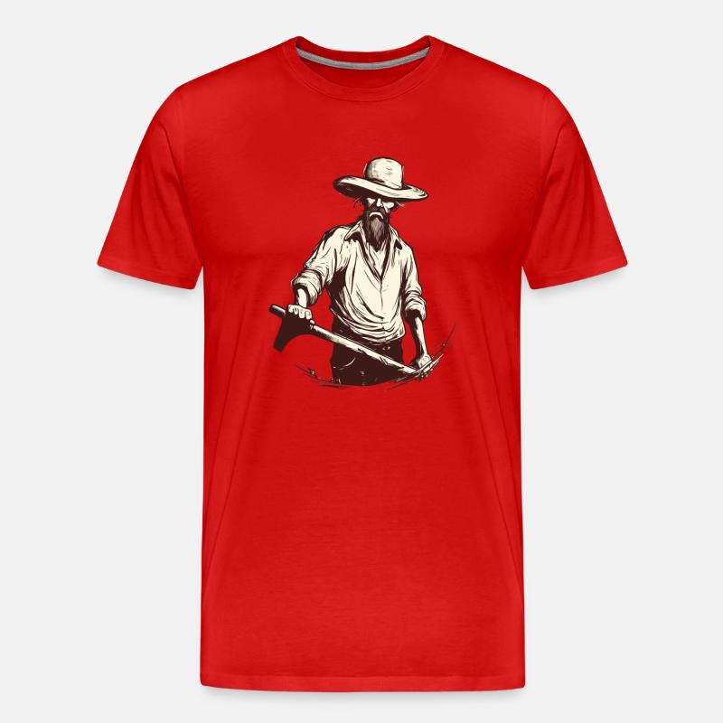 Wütender Bauer Nr. 2 - Männer Premium Bio T-Shirt - Rot