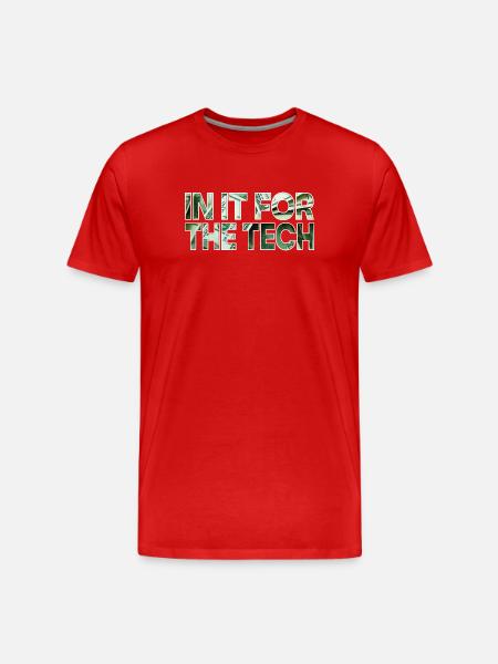Für die Technik - Männer Premium Bio T-Shirt - Rot