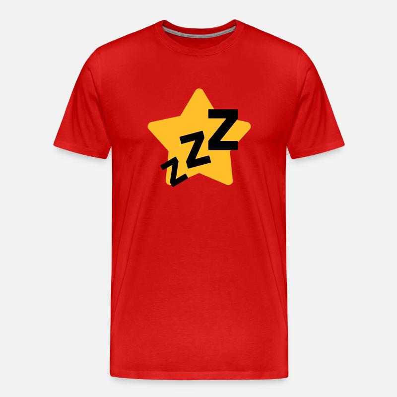 Schnarchen / Schnarcher / Schlaf / Schnarcherin - Männer Premium Bio T-Shirt - Rot