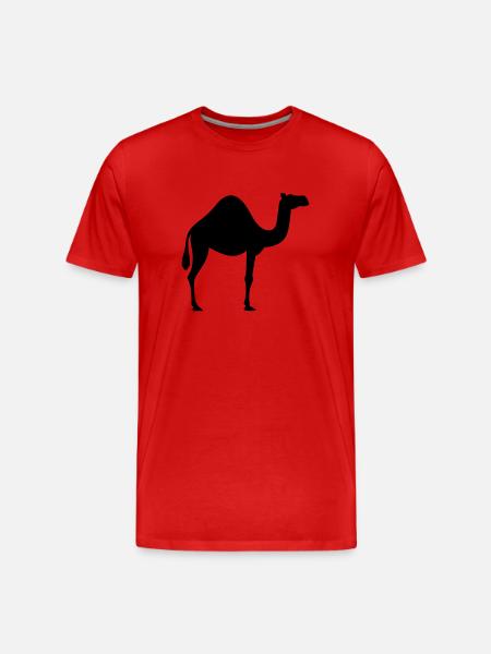 Camel - Men's Premium Organic T-Shirt - red