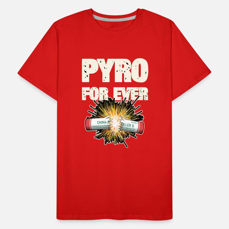 Pyro For Ever Firecracker Men's Premium Organic T-Shirt