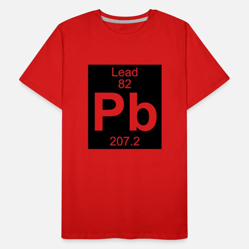 Lead (Pb) (element 82) Men's Premium Organic T-Shirt