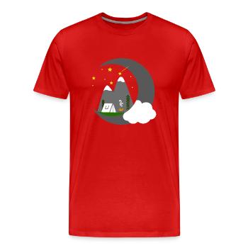 CAMPEN STAR HEAVEN - T-shirt bio Premium Homme - rouge - Devant - Damien (186cm)