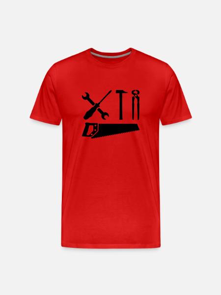 Tools - Men's Premium Organic T-Shirt - red