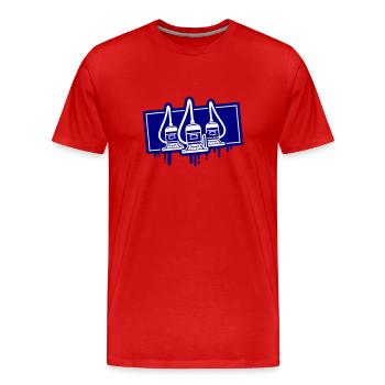 Vacuum Cleaner Icon - Men's Premium Organic T-Shirt - red - Front - Damien (186cm)