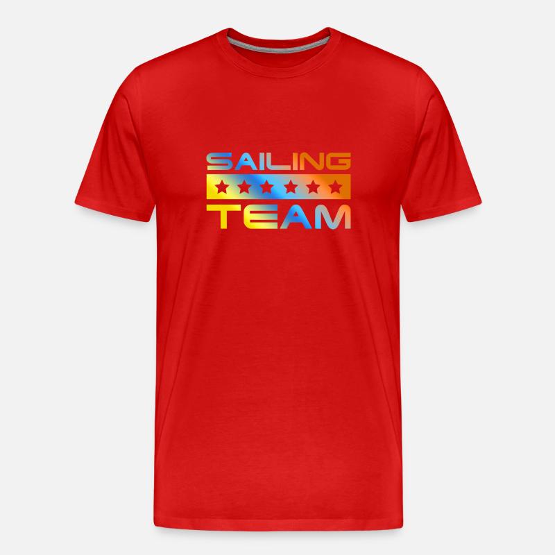Sailing Crew Bunt - Männer Premium Bio T-Shirt - Rot