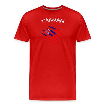 Taiwan taiwan - Männer Premium Bio T-Shirt - Rot - Vorne - Damien (186cm)