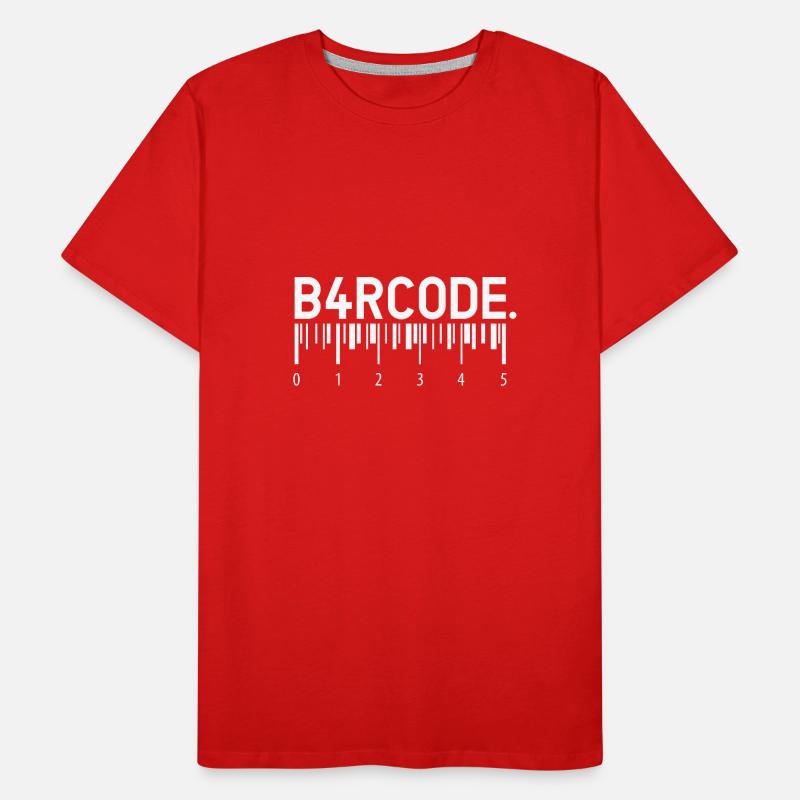 B4RCODE. Measure Men's Premium Organic T-Shirt