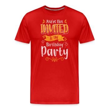 Célébrer le plaisir de la soirée entre filles alcoolisées - T-shirt bio Premium Homme - rouge - Devant - Damien (186cm)