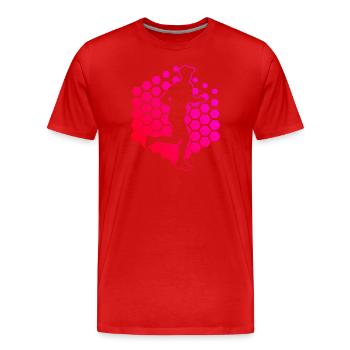 Jogging Marathon Course Marathon Coureurs - T-shirt bio Premium Homme - rouge - Devant - Damien (186cm)