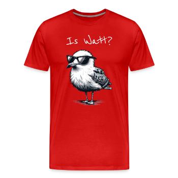 Is Watt Coole Möwe Urlaub Nordsee - T-shirt bio Premium Homme - rouge - Devant - Damien (186cm)