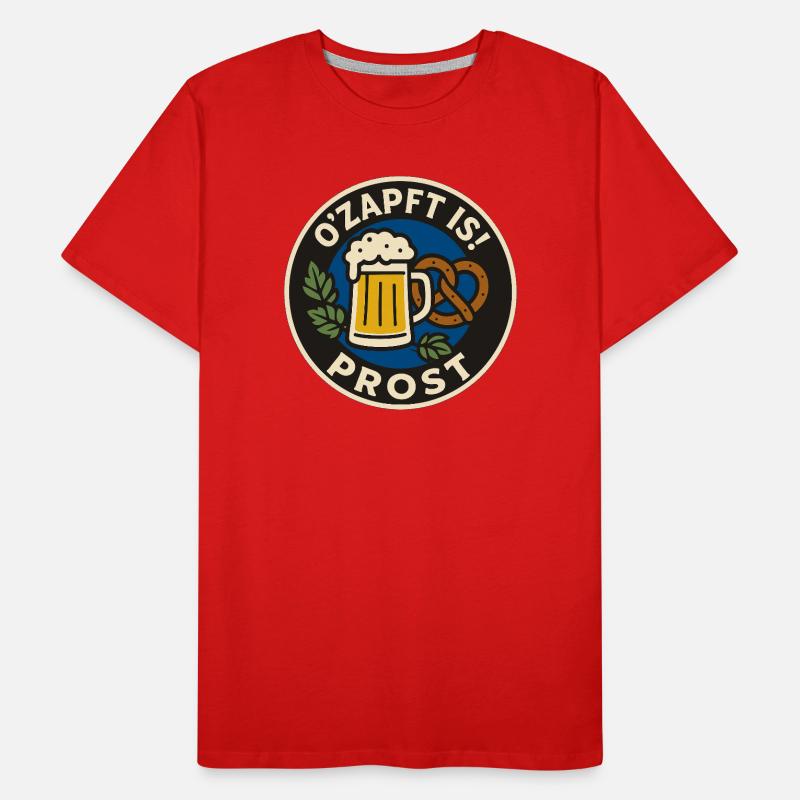 O'zapft Is! Bier und Brezel Design Männer Premium Bio T-Shirt