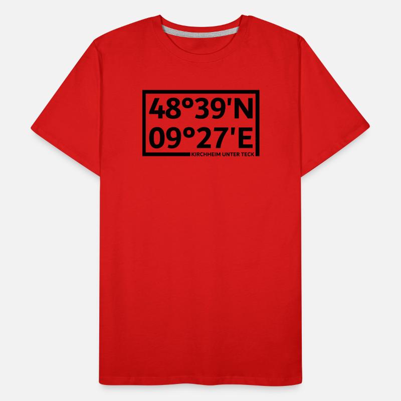 Kirchheim unter Teck coordinates Men's Premium Organic T-Shirt