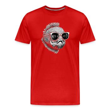 cool sayings birthday present idea - Men's Premium Organic T-Shirt - red - Front - Damien (186cm)