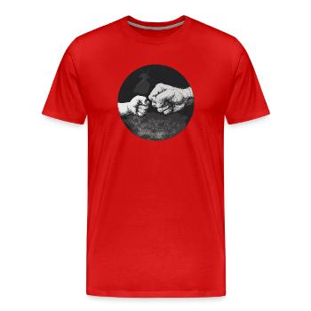 Opa Großvater Enkel Enkelin Geburt - Männer Premium Bio T-Shirt - Rot - Vorne - Damien (186cm)