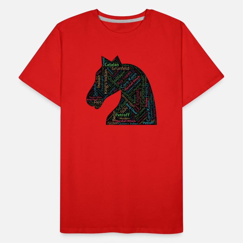 Ouvertures d’échecs T-shirt bio Premium Homme