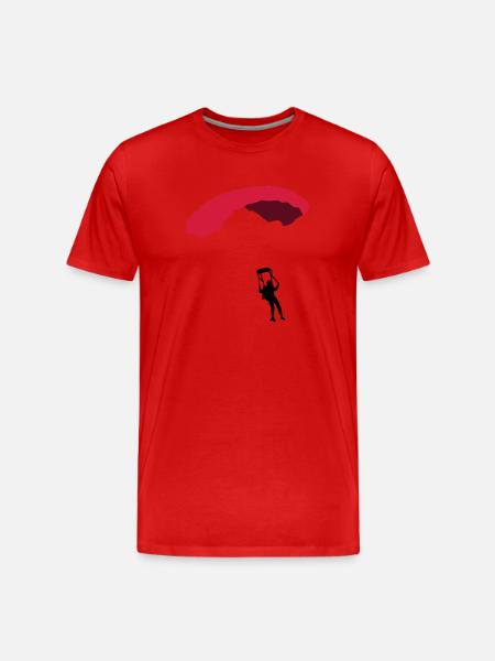 fallschirm_3c - Men's Premium Organic T-Shirt - red