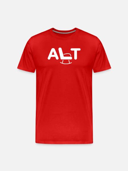 Alt - Old - Männer Premium Bio T-Shirt - Rot