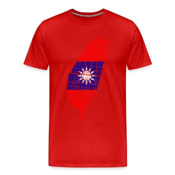Taiwan - Männer Premium Bio T-Shirt - Rot - Vorne - Damien (186cm)