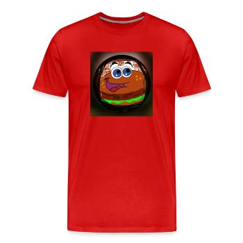 Drôle de citoyen - T-shirt bio Premium Homme - rouge - Devant - Damien (186cm)