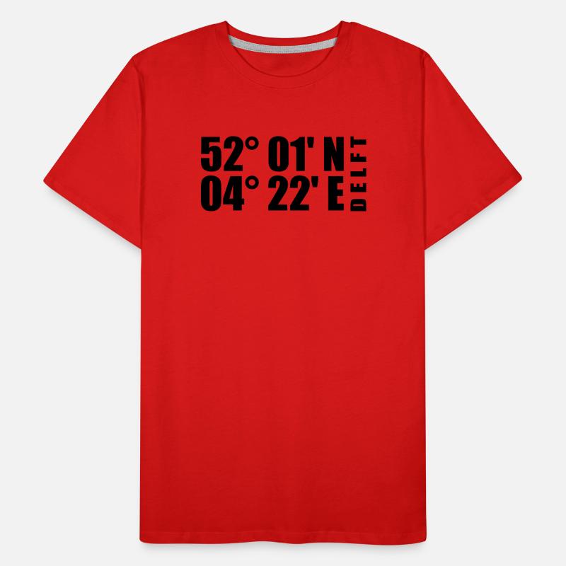 Delft coordinates Men's Premium Organic T-Shirt