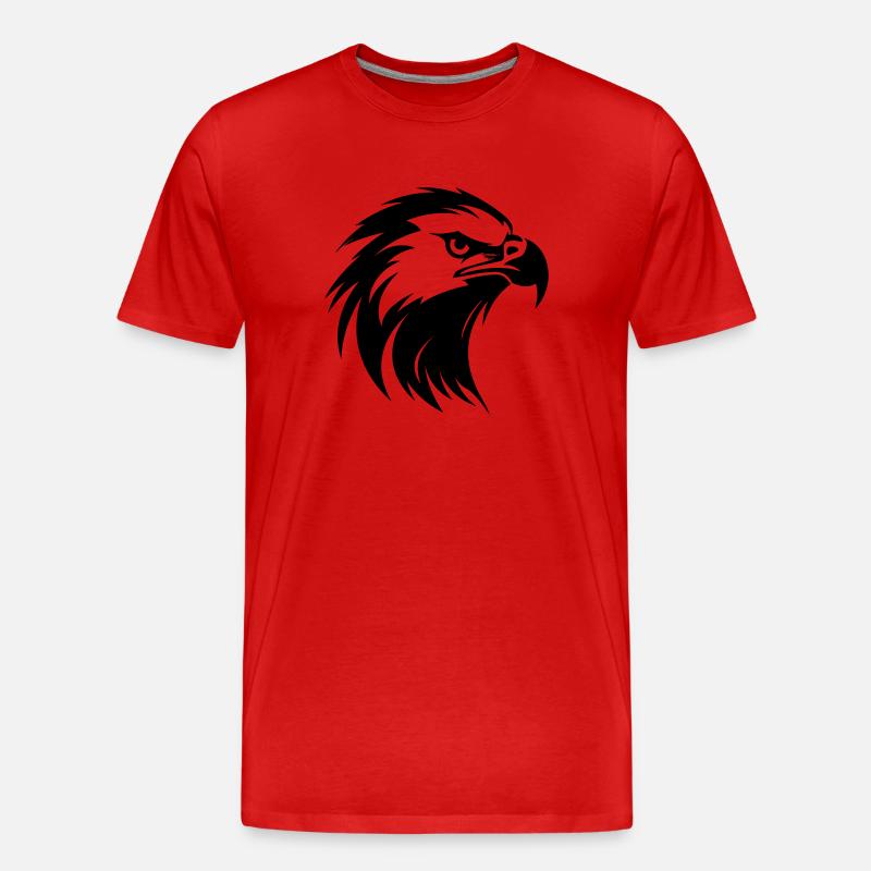 Adler - Männer Premium Bio T-Shirt - Rot