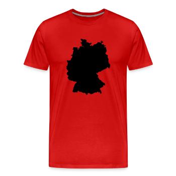 allemagne - T-shirt bio Premium Homme - rouge - Devant - Damien (186cm)