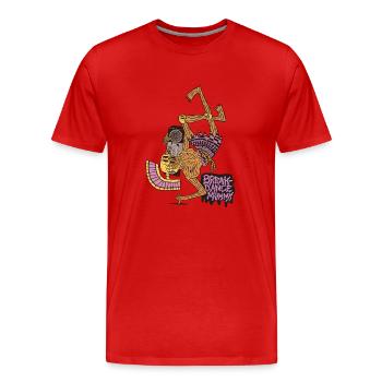 Breakdance Mummy - Männer Premium Bio T-Shirt - Rot - Vorne - Damien (186cm)