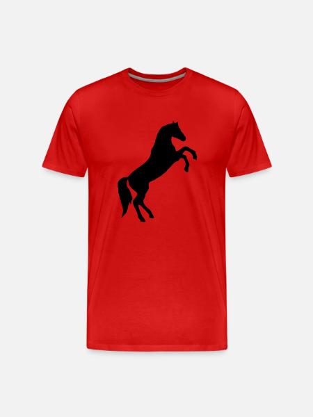 Cheval sauvage - T-shirt bio Premium Homme - rouge