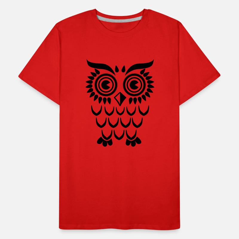 Owl Eule Männer Premium Bio T-Shirt