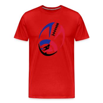 shirt ball - Men's Premium Organic T-Shirt - red - Front - Damien (186cm)