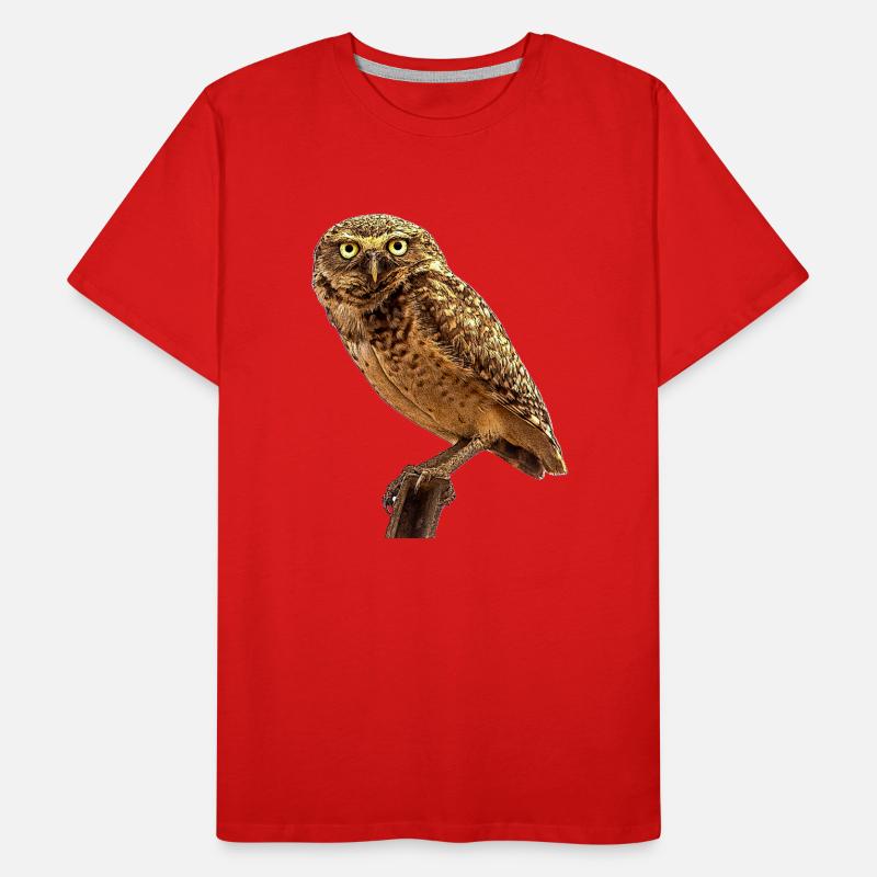Die Eule die Eule Männer Premium Bio T-Shirt