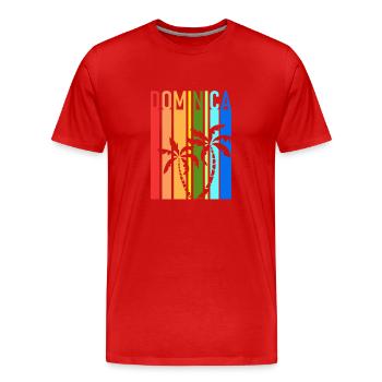 Dominica - Roseau - Caribbean - West Indies - Men's Premium Organic T-Shirt - red - Front - Damien (186cm)