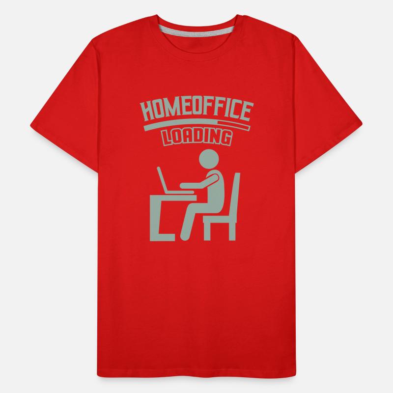 Work Office Home Office Loading Men's Premium Organic T-Shirt