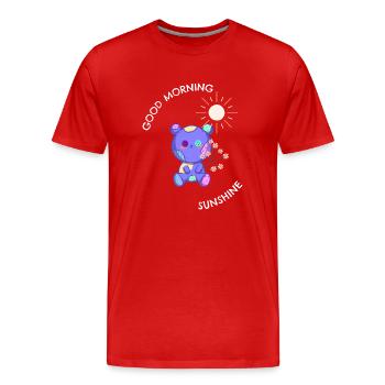 Good Morning Sunshine - Men's Premium Organic T-Shirt - red - Front - Damien (186cm)