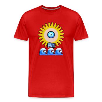 Picsart 25 06 12 21 24 38 167 - T-shirt bio Premium Homme - rouge - Devant - Damien (186cm)