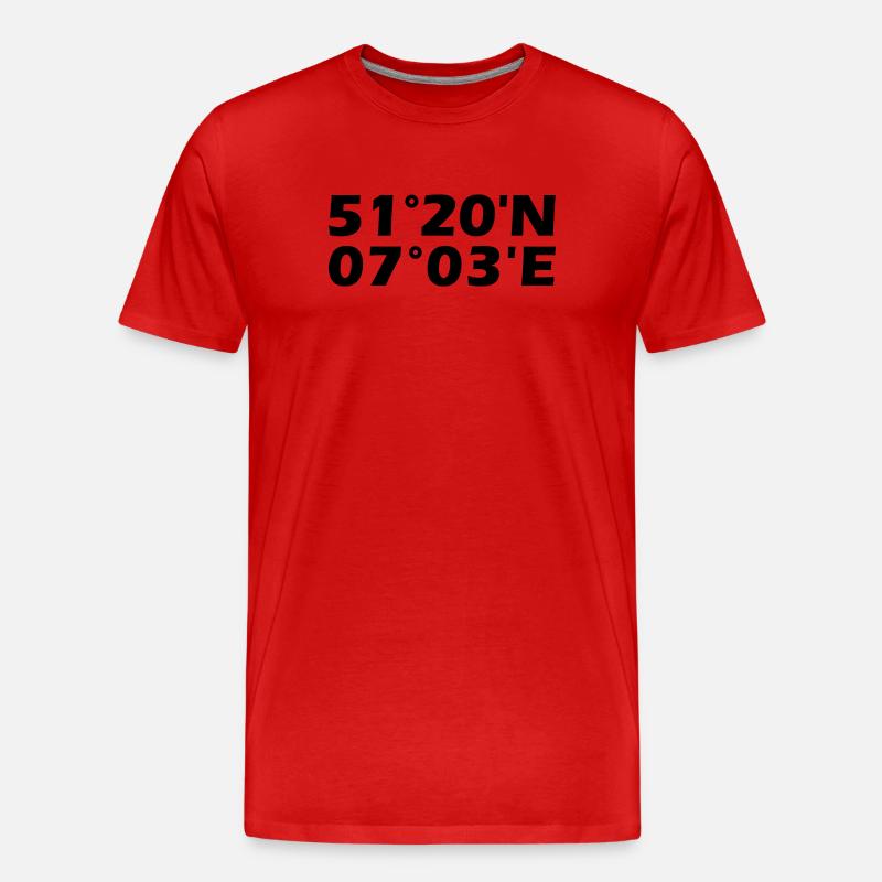Velbert coordinates - Men's Premium Organic T-Shirt - red